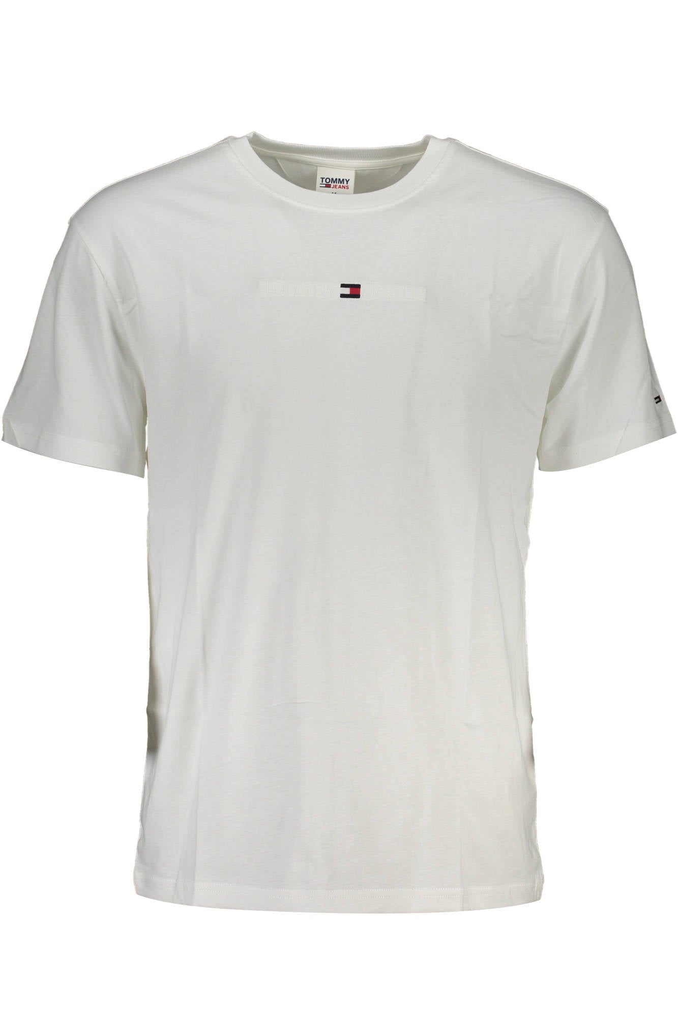 TOMMY HILFIGER WHITE MEN'S SHORT SLEEVE T-SHIRT
