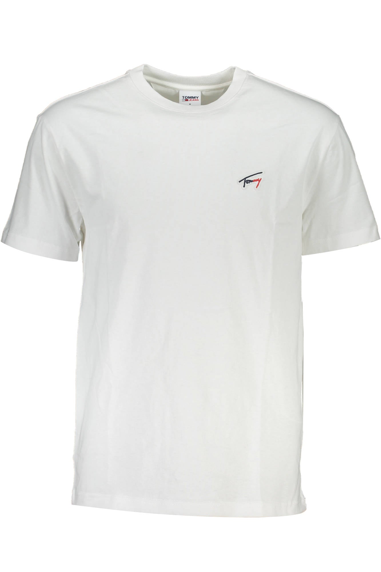 TOMMY HILFIGER WHITE MEN'S SHORT SLEEVE T-SHIRT