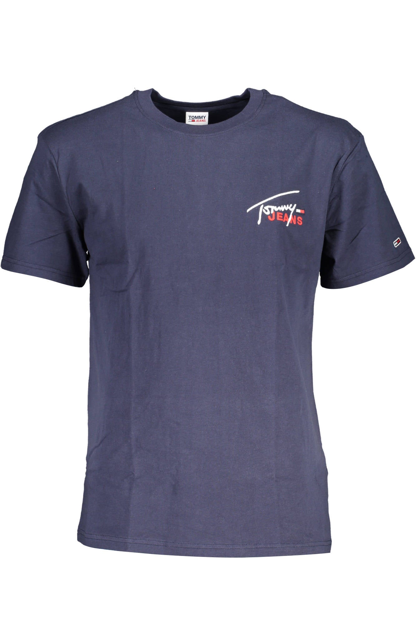 TOMMY HILFIGER MEN'S BLUE SHORT SLEEVE T-SHIRT