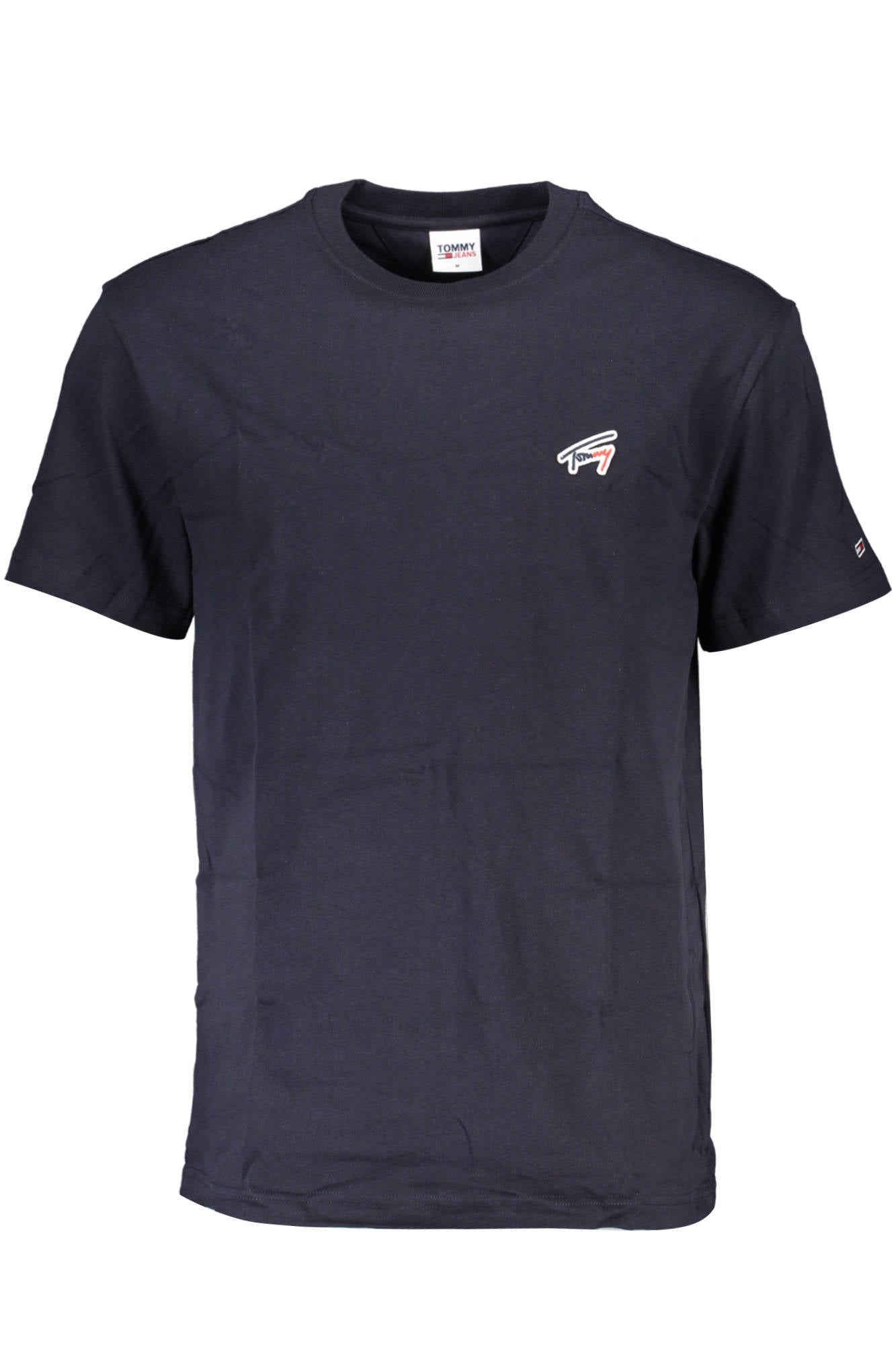 TOMMY HILFIGER MEN'S BLUE SHORT SLEEVE T-SHIRT
