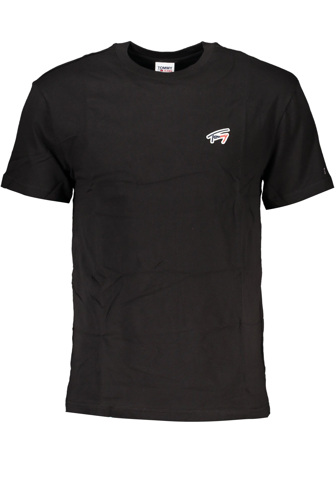 TOMMY HILFIGER MEN'S SHORT SLEEVE T-SHIRT BLACK